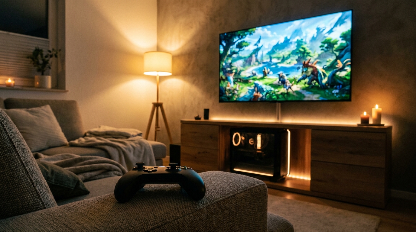 Тихий игровой ПК для гостиной и 4K телевизора