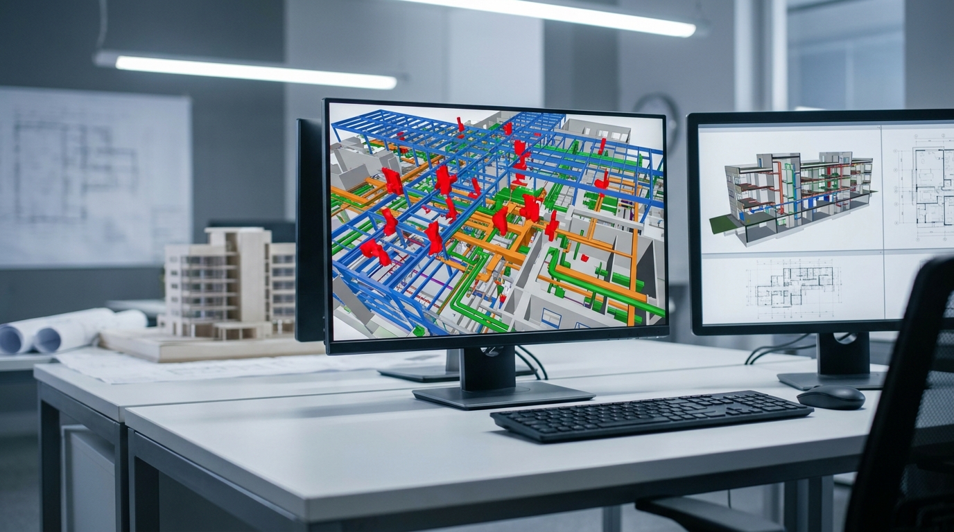 Рабочая станция для BIM-координации и проверки коллизий