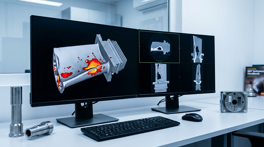 Рабочая станция для промышленной компьютерной томографии и 3D-реконструкции