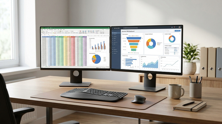 Компьютер для работы с большими Excel, 1С и CRM