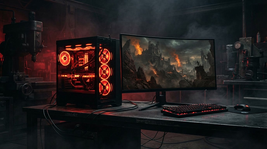 Игровой ПК для DOOM: замеры FPS и запас для The Dark Ages