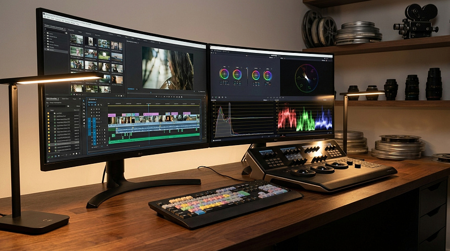 Рабочая станция для DaVinci Resolve и монтажа 4K/8K